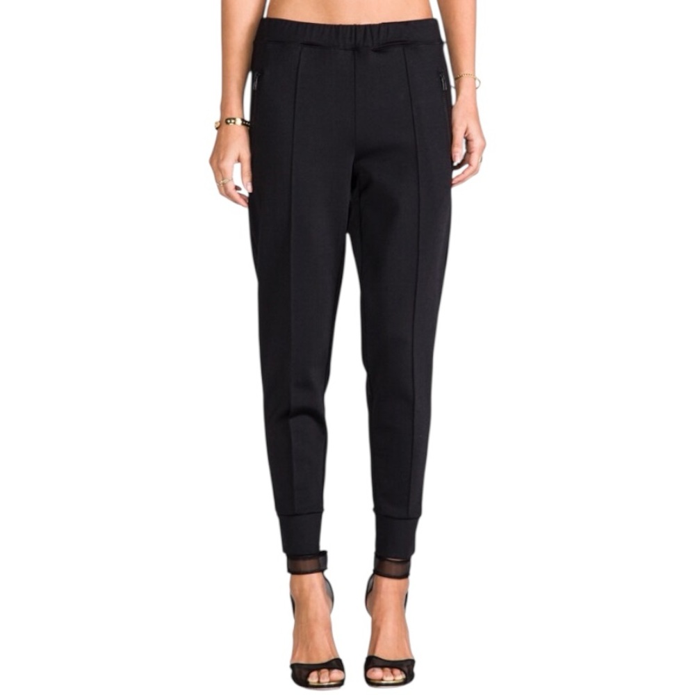 Vince Jogger Style Women's Black Tailored Trouser Pants Size S